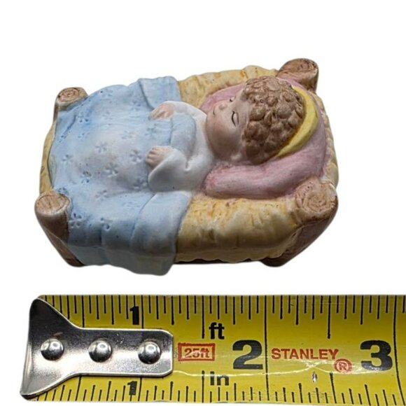 Vintage Holland Mold Nativity Mary Joseph Homco Baby Jesus Hand-Painted Ceramic - Picture 10 of 13